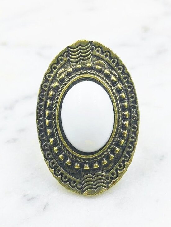 Elizabeth Besich Jewelry - *Clearance* Ladies White Aztec Ring